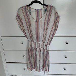 Rails Angelina Rainbow Striped Mini Dress Size Small
